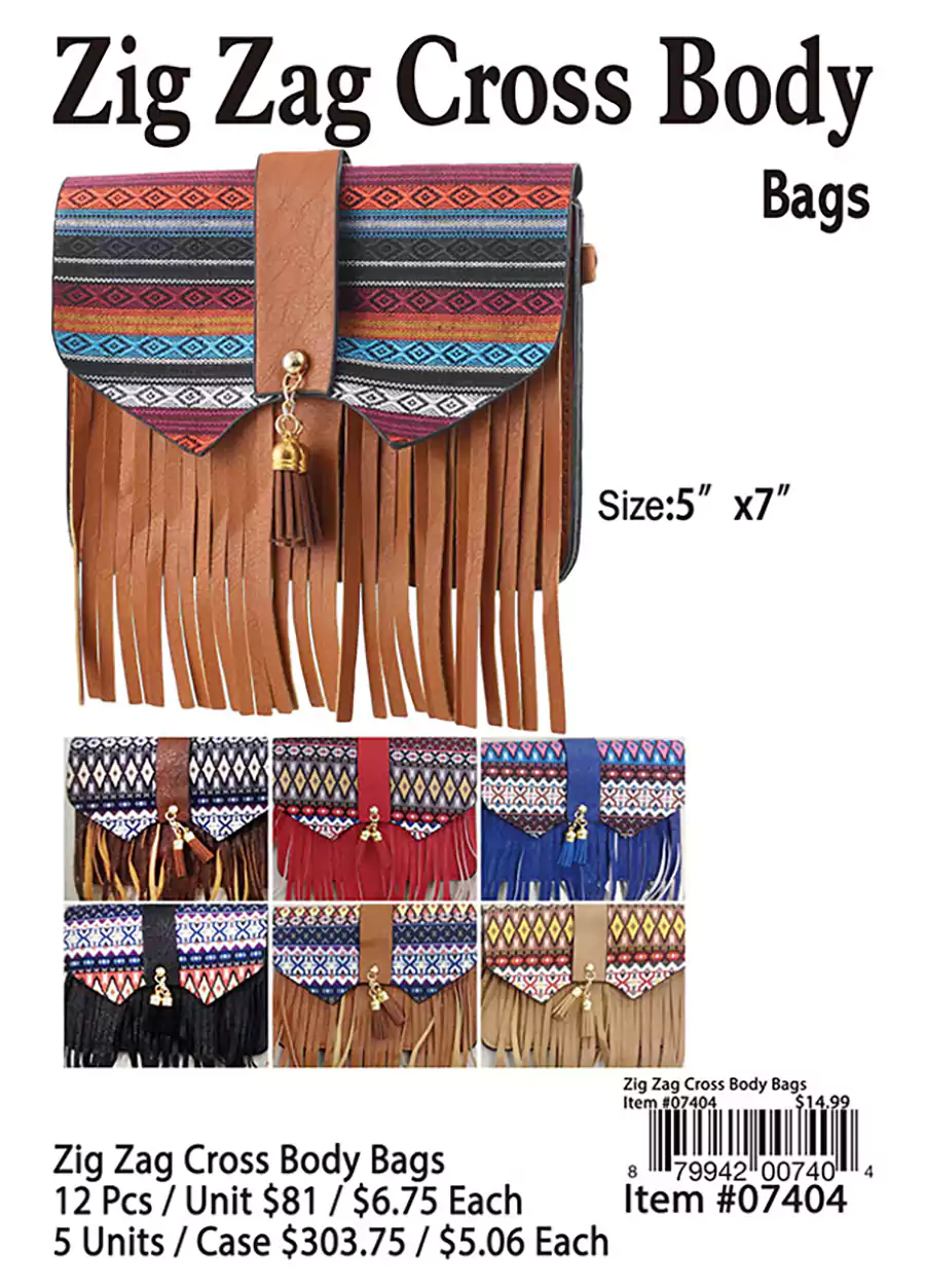 Zig Zag Cross Body Bags